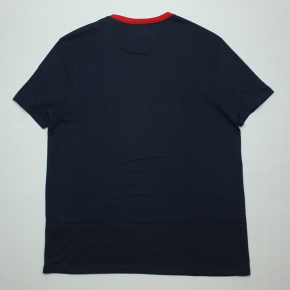 TOMMY HILFIGER Denim Accent Strap Stripe Tee Blue - Picture 3 of 6